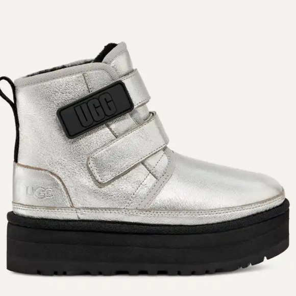 UGG Big Kids Neumel Platform Leather boots - Picture 13 of 14